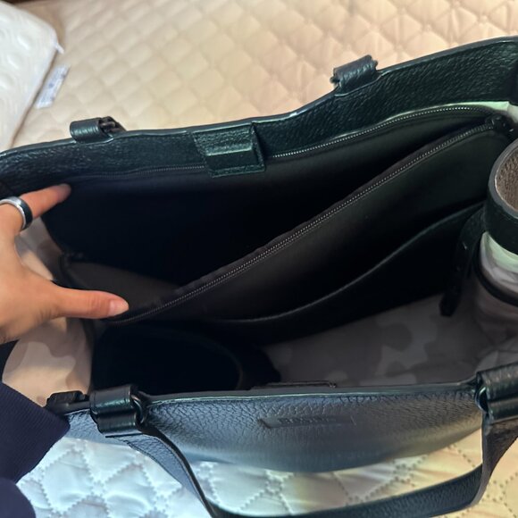 Dagne Dover Allyn Leather Tote Black Size Medium - Great work tote! - Picture 11 of 13